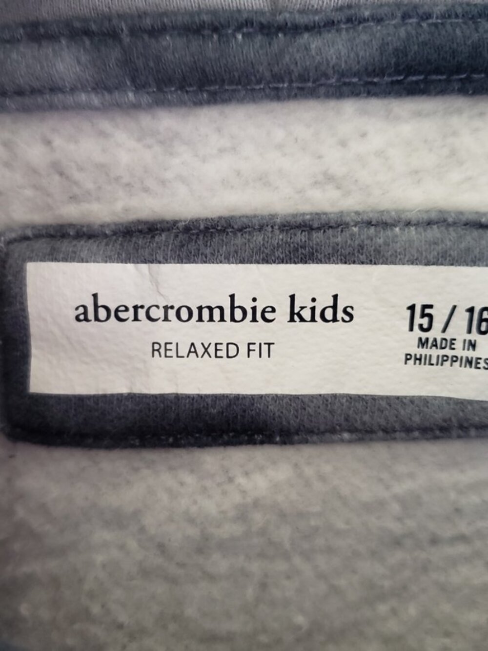 Abercrombie Kids Hoodie 15/16 Blue Tie Dye Relaxed Fit - Picture 3 of 7